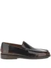 Marsèll Glossy Round Toe Loafers In Brown