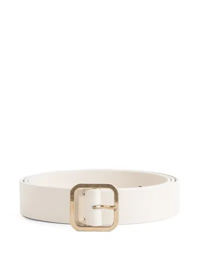 Marsèll Quadra Leather Belt In White