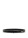 Marsèll Rilievo Patent-leather Belt In Black