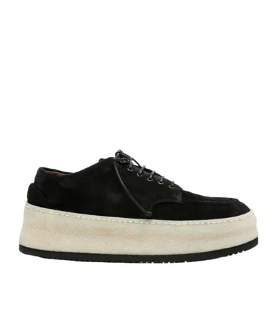 Marsèll Round-toe Derby Shoes In Black
