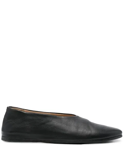 MARSÈLL ROUND-TOE LEATHER BALLERINA FLATS