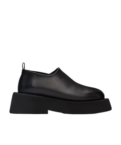 Marsèll Round-toe Leather Platform Loafers