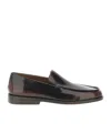 Marsèll Glossy Round Toe Loafers In Brown