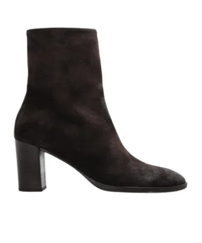 Marsèll Round Toe Short Boots In Brown