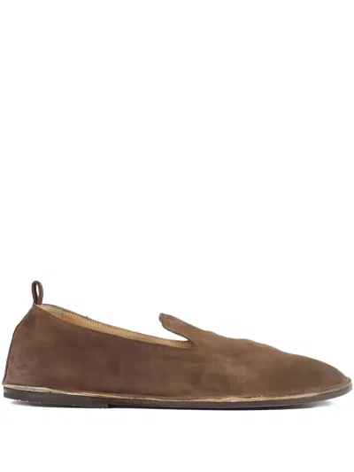 Marsèll Round-toe Slip-on Loafers In Brown