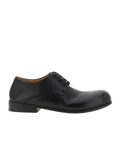 Marsèll Round-toe Derby Shoes In Black