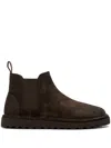 Marsèll Panelled Suede Ankle Boots In Brown