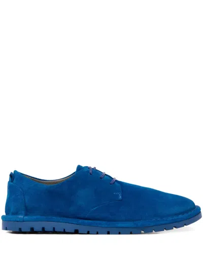 Marsèll Sancrispa Alta Pomice Lace-up Suede Derby Shoes In Blue