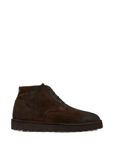 Marsèll Sancrispa Alta Pomice Lace-up Calf Suede Ankle Boots In Multi