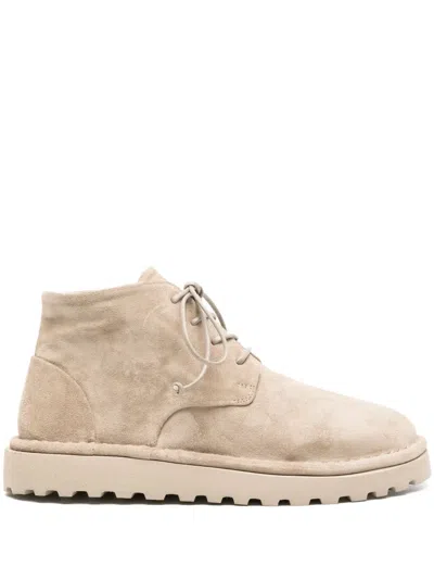 Marsèll Sancrispa Alta Suede Boots In Neutrals