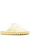Marsèll Lace-up Open Toe Sandals In Yellow