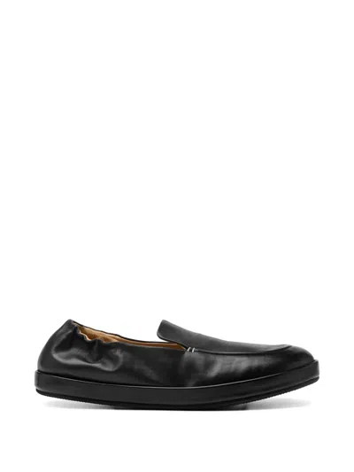Marsèll Scatopelle Gathered Slip-on Loafers In Black