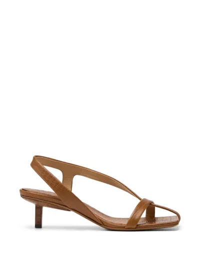 Marsèll Schiacciata Heeled Sandals In Brown