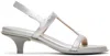 Marsèll Silver Ciglio Heeled Sandals In 61l Silver