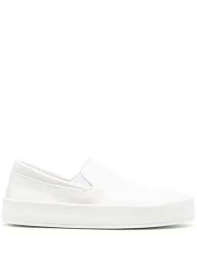 Marsèll Slip-on Leather Sneakers In White
