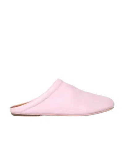 Marsèll Slip-on Leather Mules In Pink