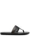 Marsèll Calf Leather Flip-flops In Black