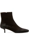 Marsèll Spazzola Kitten-heel Square-toe Boots In Brown