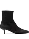 Marsèll Spazzola Square-toe Ankle Boots In Black
