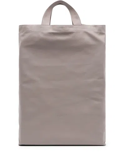Marsèll Sporta Leather Tote Bag In Grey