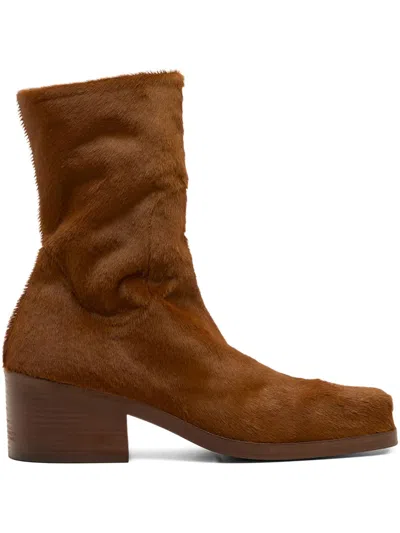 Marsèll Square-toe Calf Hair Boots