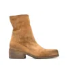 Marsèll Round-toe Ankle Boots In Brown