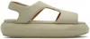 Marsèll Ssense Exclusive Green Ciambellona Sandals In 721 Sage