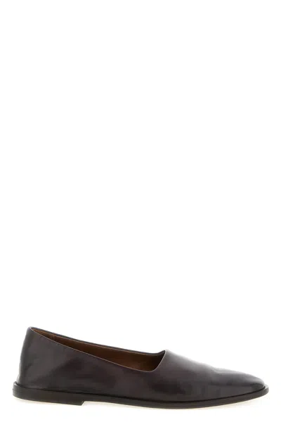 Marsèll Stesa Leather Loafer Shoe Round Toe In Brown
