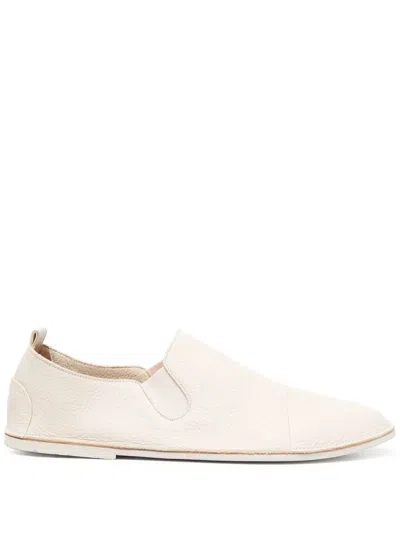 Marsèll Elasticated-panels Leather Loafers In Nude
