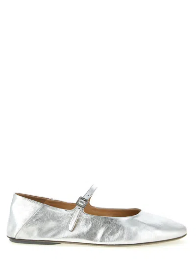 Marsèll 'strascico' Ballet Flats In Gray