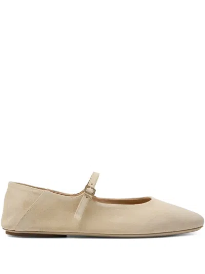Marsèll Strascico Buckle-strap Ballet Flats In Neutral