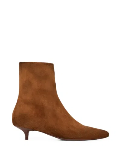 Marsèll Suede Ankle Boots In Brown