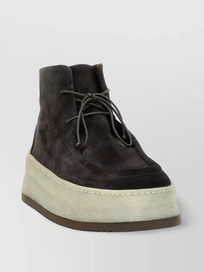 Marsèll 'suede Ankle Boots Platform Sole' In Black