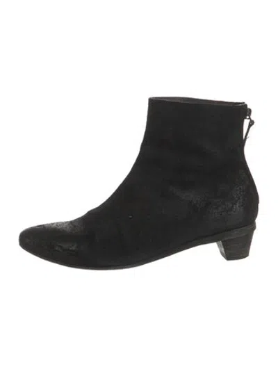 Pre-owned Marsèll Suede Boots In Black