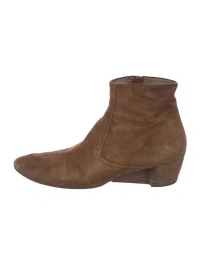 Pre-owned Marsèll Suede Boots In Brown