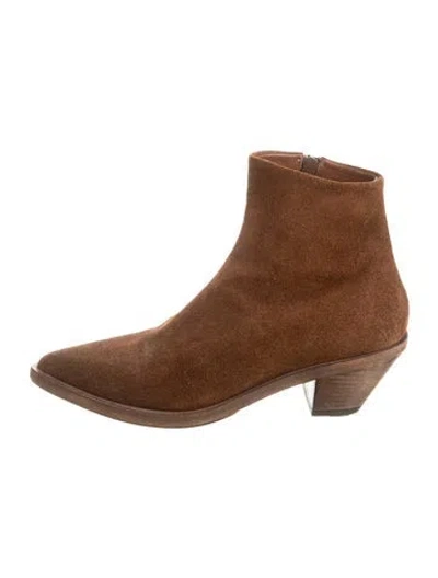 Pre-owned Marsèll Suede Boots In Brown