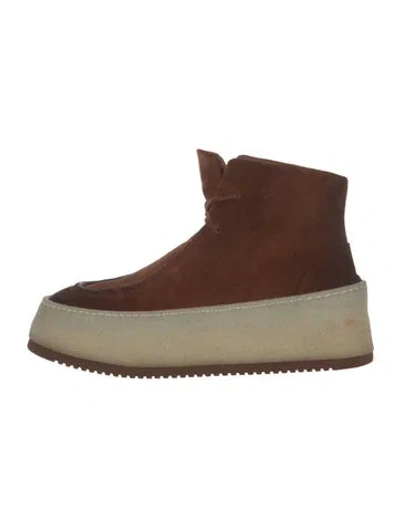 Pre-owned Marsèll Suede Boots In Brown