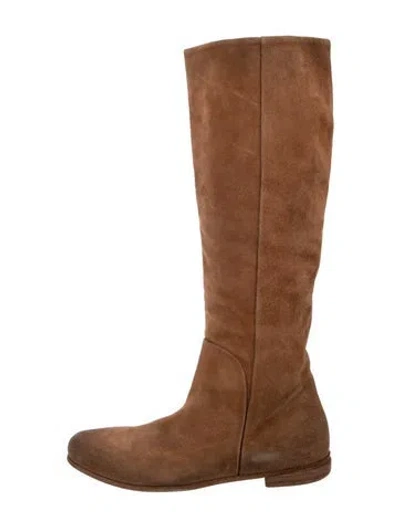 Pre-owned Marsèll Suede Boots In Brown