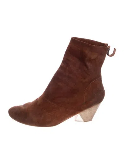 Pre-owned Marsèll Suede Boots In Brown