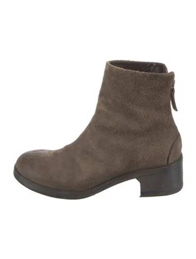 Pre-owned Marsèll Suede Boots In Gray