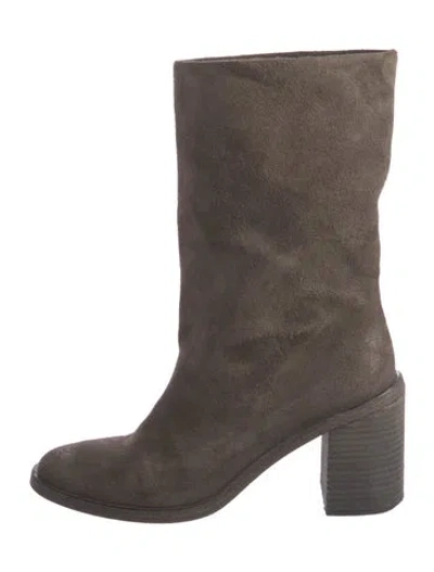 Pre-owned Marsèll Suede Boots In Gray