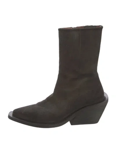 Pre-owned Marsèll Suede Boots In Neutral