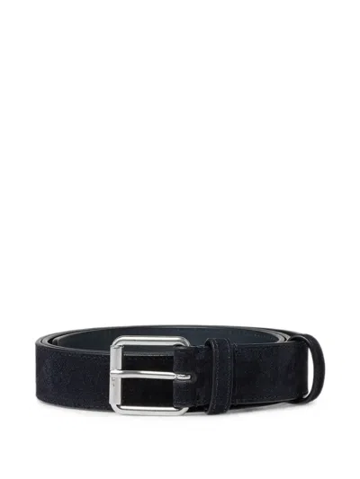 Marsèll Suede Buckle-fastening Belt In Black