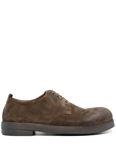 Marsèll Suede Derby Shoes In Brown