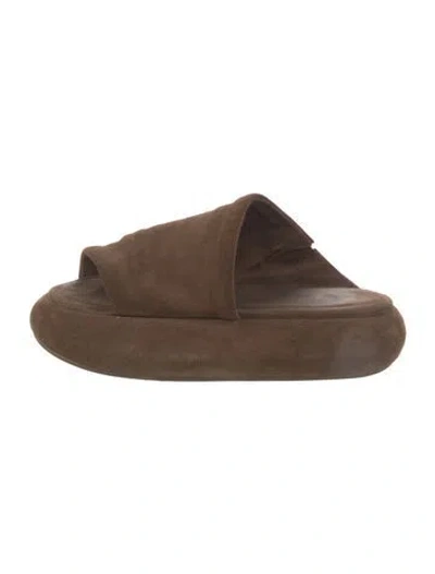 Pre-owned Marsèll Suede Espadrilles In Brown