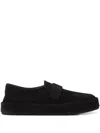 Marsèll Suede Flat Loafers In Black