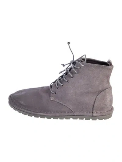 Pre-owned Marsèll Suede Hiking Boots In Gray