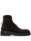 Marsèll Suede Lace-up Ankle Boots In Brown
