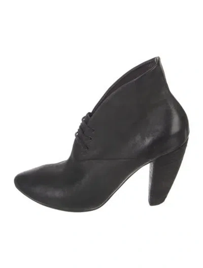 Pre-owned Marsèll Suede Lace-up Boots In Black