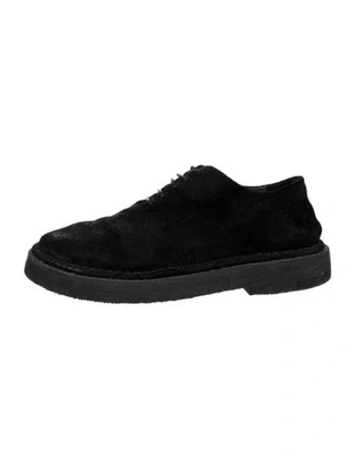 Pre-owned Marsèll Suede Loafers In Black